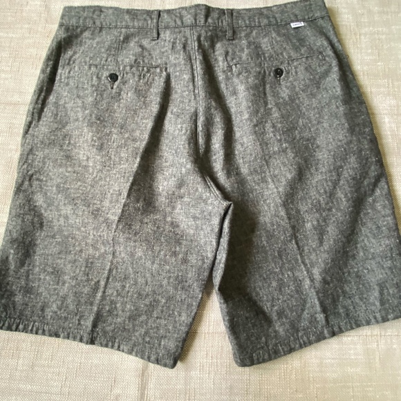 Levis Strauss Mens Grey Linen Blend Casual Vacation Summer Shorts-Sz-36 - Picture 3 of 15